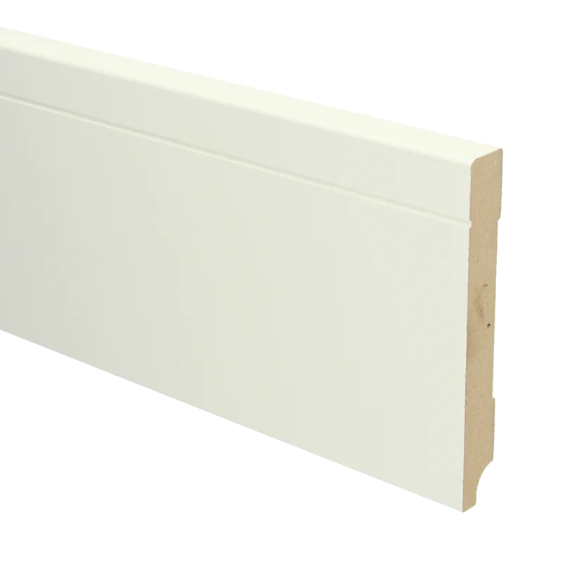 MDF Tijdloze Plint 120x15 RAL 9010 Zuiver Wit 16094 Express Levering
